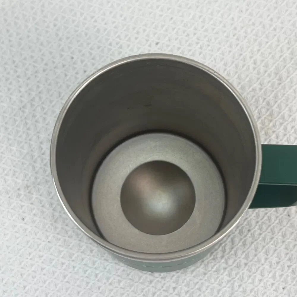 L.L.Bean Insulated Stainless Steel Travel Coffee Mug Green 18 oz With Lid